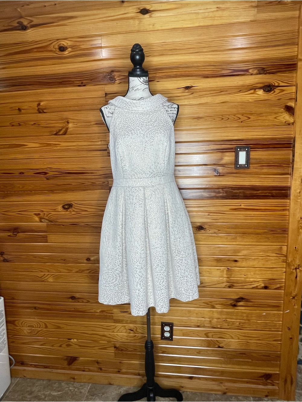 David's Bridal Wedding Guest Brocade Mini Dress